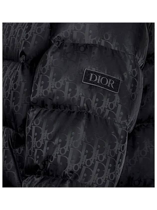 Oblique Jacquard Nylon Down Padded Black - DIOR - BALAAN 5