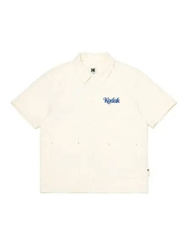 KODAK Summer Short Sleeve Shirt Man IVORY - KODO - BALAAN 1