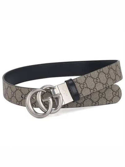 GG Marmont Reversible Leather Belt Beige - GUCCI - BALAAN 2