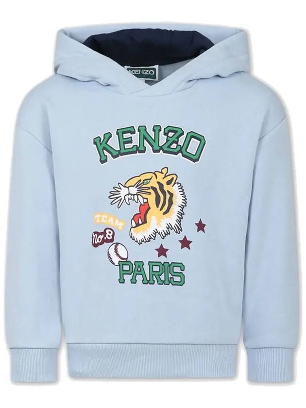 Kids Tiger Training Hoodie Light Blue - KENZO - BALAAN 2