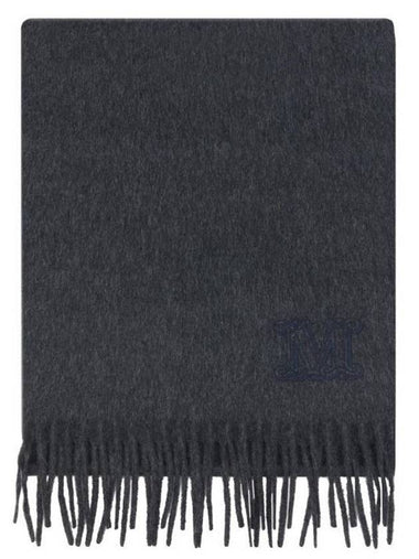 Women's Wsdalia Fringe Cashmere Muffler Dark Grey - MAX MARA - BALAAN 1