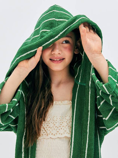 Terry Kids Robe Green Pin - PILY PLACE - BALAAN 2