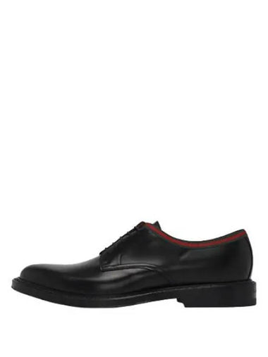 Web Stripe Lace Up Derby Shoes Men s Loafers - GUCCI - BALAAN 1