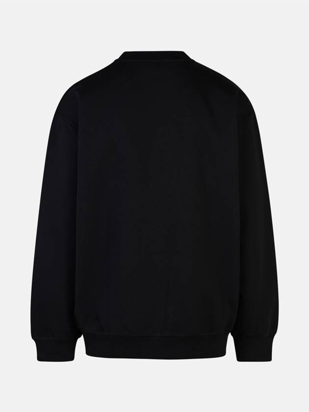 Logo Cotton Sweatshirt Black - A.P.C. - BALAAN 4