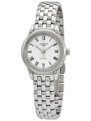 Longines Flagship White Matte Dial Automatic Ladies Watch L4.274.4.11.6 - LONGINES - BALAAN 1