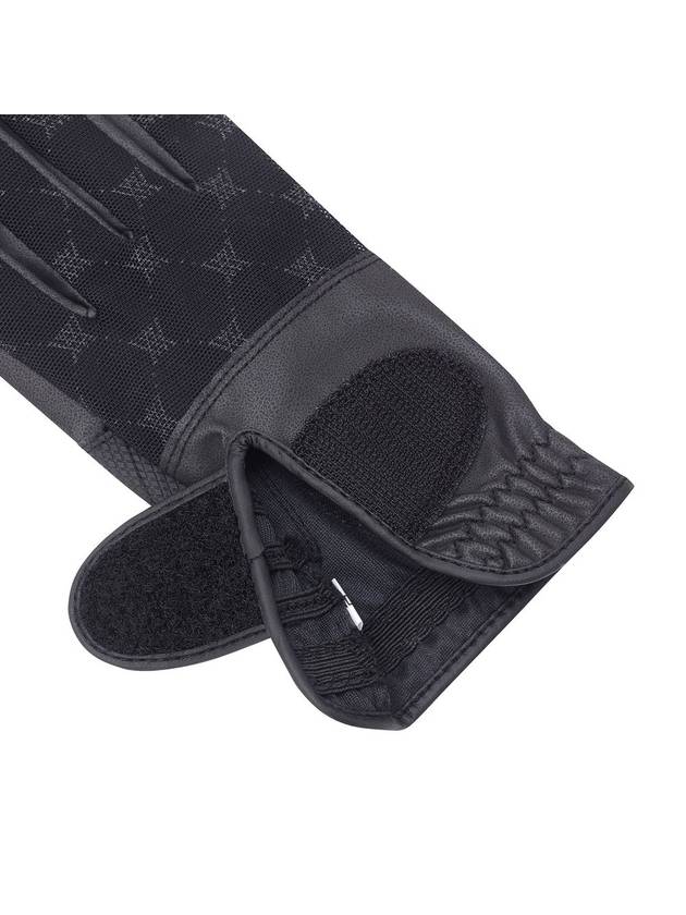 W MONOGRAM SEETHROUGH GLOVE PAIR BK - ANEWGOLF - BALAAN 9