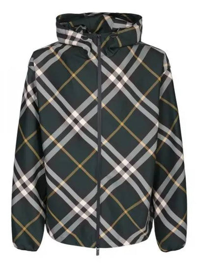 Check Pattern Hoodie Zip-Up Ivy - BURBERRY - BALAAN 2