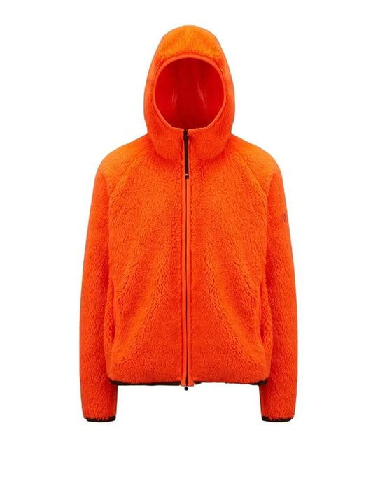 TEDDY hooded zip-up fluo orange - MONCLER - BALAAN 1
