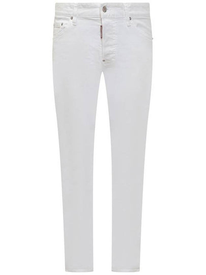 24 ss Stretch Cotton Pants WITH Leather Logo Patch S74LB1492S39781100 B0650979920 - DSQUARED2 - BALAAN 2