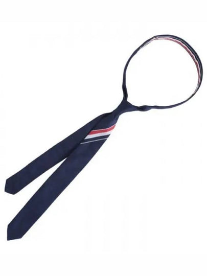 Men's Grosgrain Stripe Tie Dark Navy - THOM BROWNE - BALAAN 2