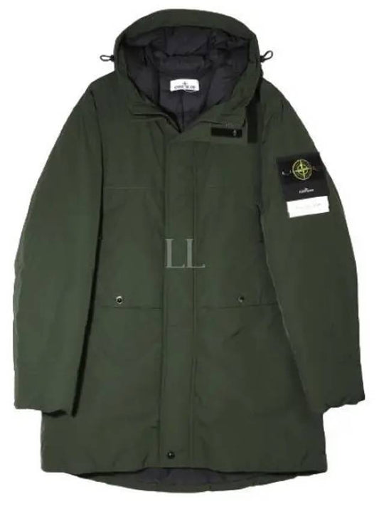 Wappen Patch Twill Down Parka Khaki - STONE ISLAND - BALAAN 2