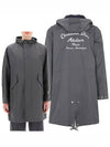 Homme Atelier Back Logo Hooded Parka Grey - DIOR - BALAAN 2