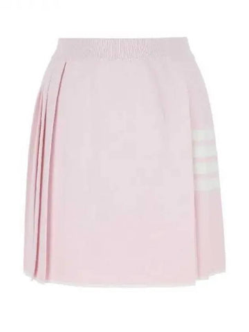 Viscose knit diagonal pleated skirt - THOM BROWNE - BALAAN 1