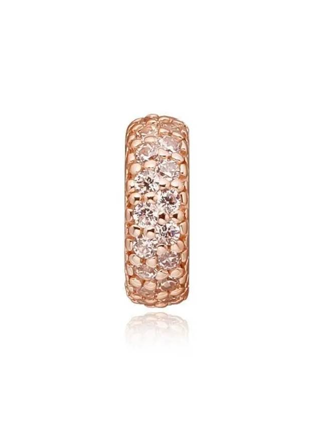 Clear Sparkle Spacer Bracelet Charm Rose Gold - PANDORA - BALAAN 3