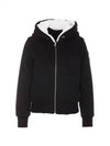 Classic Bunny Zip Up Hoodie White Black - MOOSE KNUCKLES - BALAAN 2