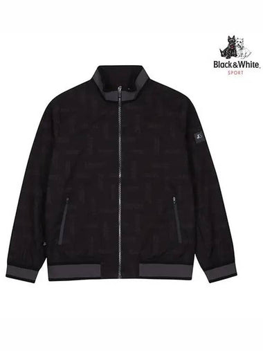 Men s printed blouson jumper 1104GXWP BLACK - BLACK&WHITE - BALAAN 1