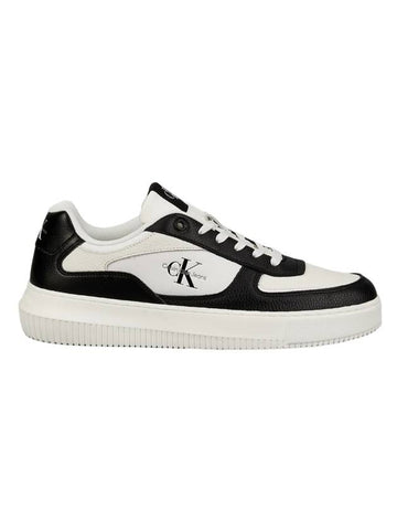 Jeans Malmo Meta Low Top Sneakers White Black - CALVIN KLEIN - BALAAN 1