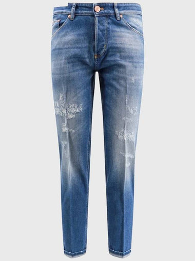 Pt Torino Blue Cotton Jeans - PT TORINO - BALAAN 1