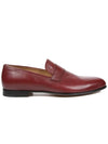 Calfskin burgundy loafers QFCM0L - BRIONI - BALAAN 3