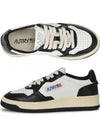 Medalist Leather Low Top Sneakers White Black - AUTRY - BALAAN 2