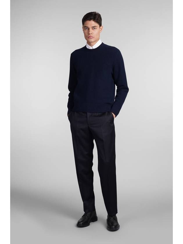 Arm Band Merino Wool Pique Knit Top Navy - THOM BROWNE - BALAAN 3