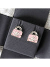 Handbag Pink Crystal Bag Earring Earrings ABD344 - CHANEL - BALAAN 3