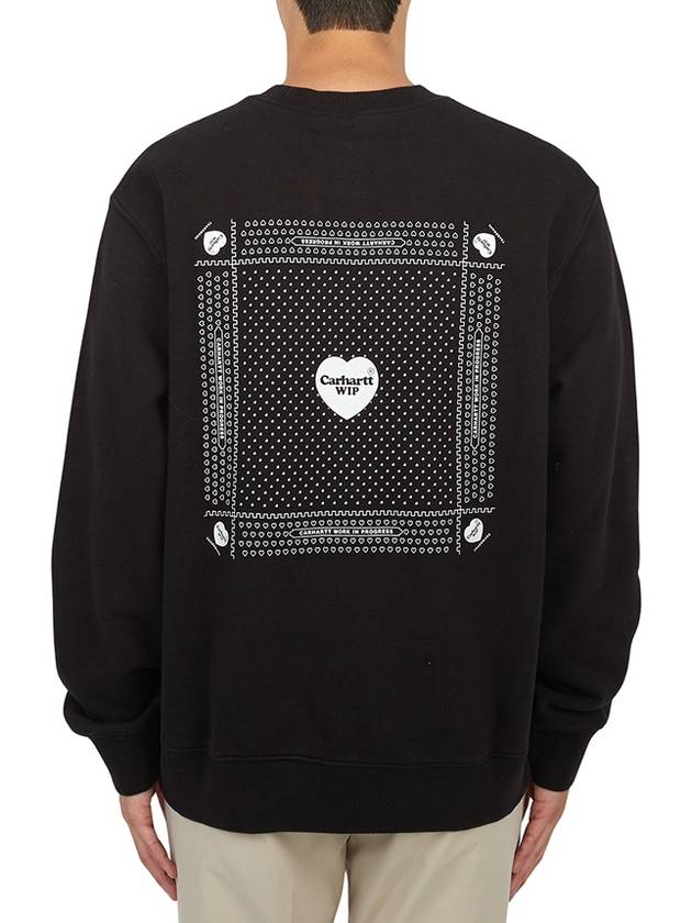 Heart Bandana Sweatshirt Black - CARHARTT WIP - BALAAN 3