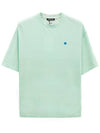 Logo Cotton Short Sleeve T-Shirt Green - ACNE STUDIOS - BALAAN 2