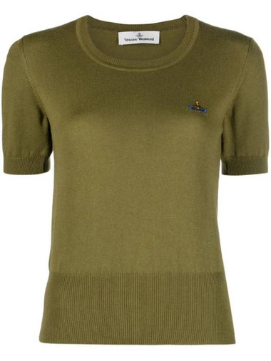 Bea Knit Top Khaki - VIVIENNE WESTWOOD - BALAAN 1