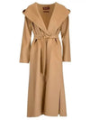 Studio Belted Virgin Wool Trench Coat Brown - MAX MARA - BALAAN 5