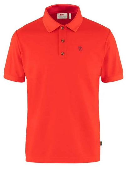 Men's Crowley Pique Polo Shirt True Red - FJALL RAVEN - BALAAN 2