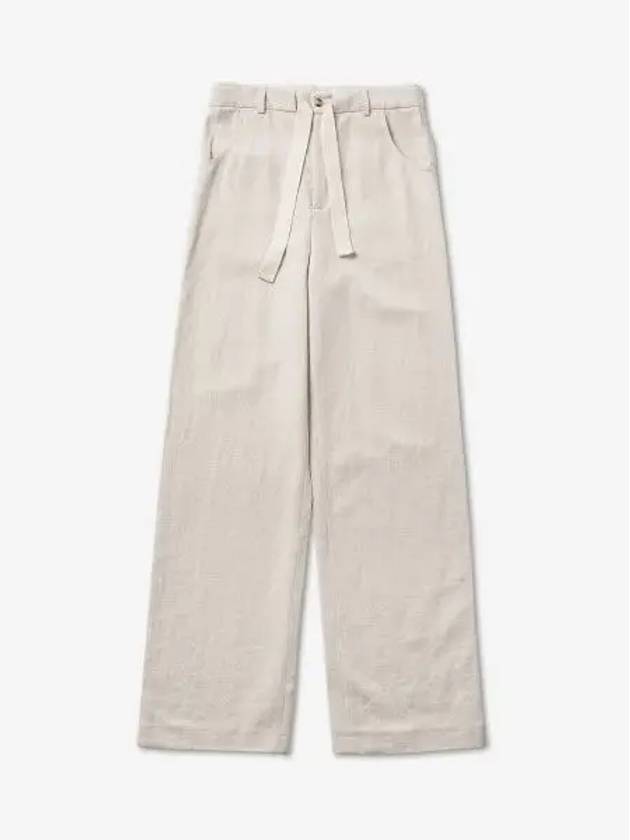 Loose fit Timeo linen pants natural NM22PFPA0147220672941 - NANUSHKA - BALAAN 1