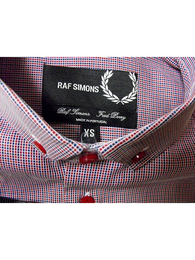 x Fred perry minimal collar check shirt - RAF SIMONS - BALAAN 4