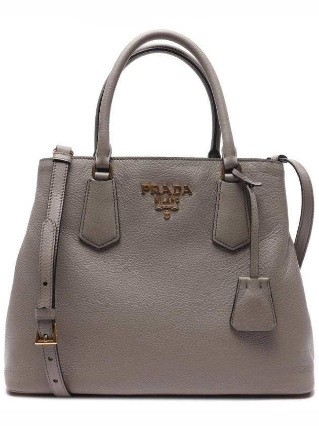 Vitello Phenix Tote Bag Grey - PRADA - BALAAN 3