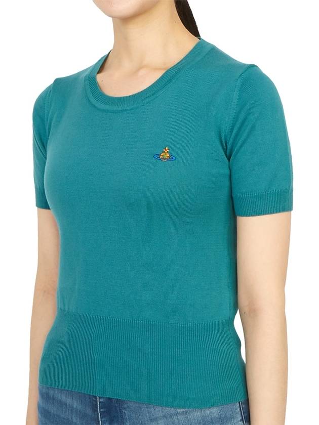 Bea Knit Top Blue - VIVIENNE WESTWOOD - BALAAN 3