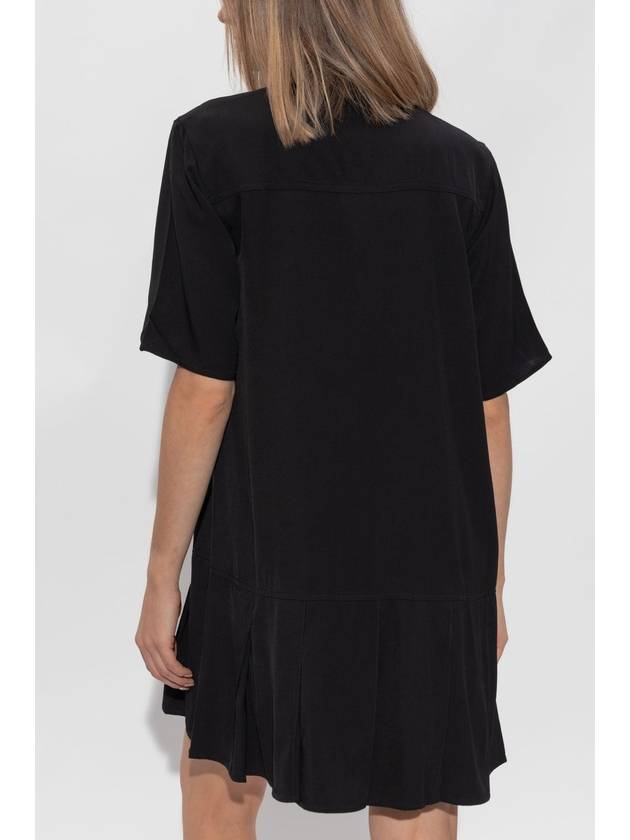 Ganni Pleated Dress, Women's, Black - GANNI - BALAAN 4