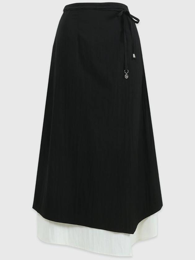 Bigail unbalanced strap long A line skirt - MICANE - BALAAN 5