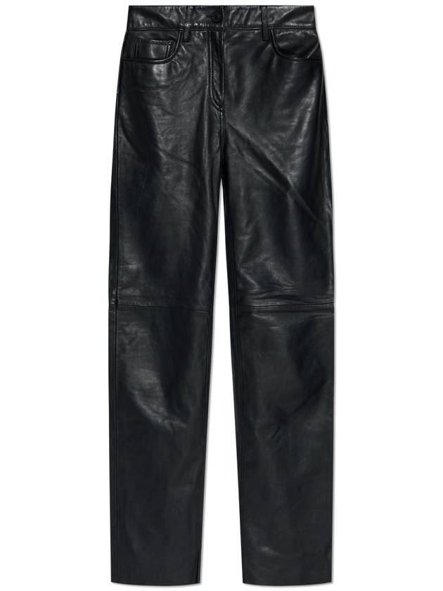 AllSaints Leather Pants Saige, Women's, Black - ALLSAINTS - BALAAN 1