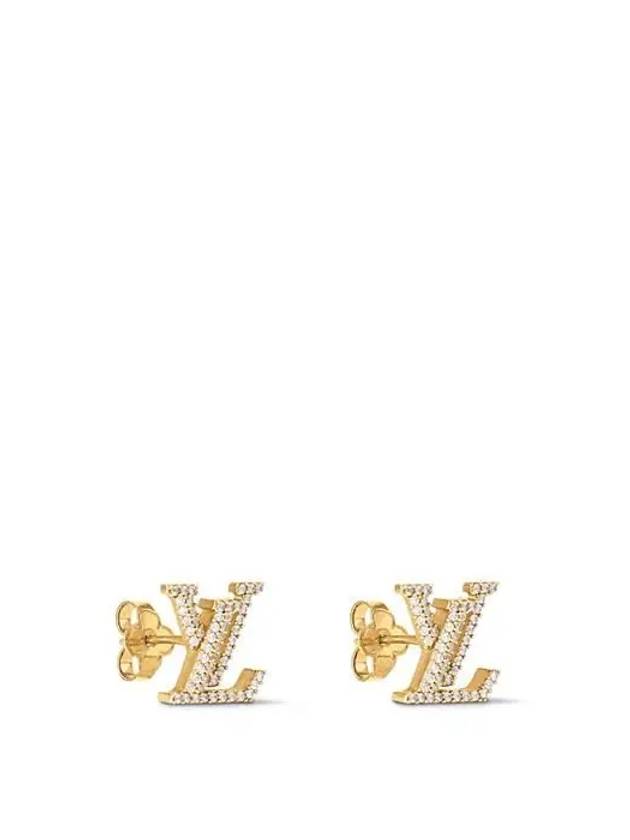 LV Iconic Earrings Gold - LOUIS VUITTON - BALAAN 3