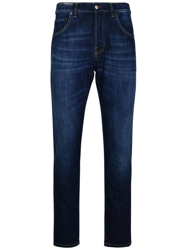 Pt05 Navy Cotton Blend Jeans - PT05 - BALAAN 1