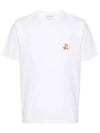 Speedy Fox Patch Comfort Short Sleeve T-Shirt White - MAISON KITSUNE - BALAAN 2