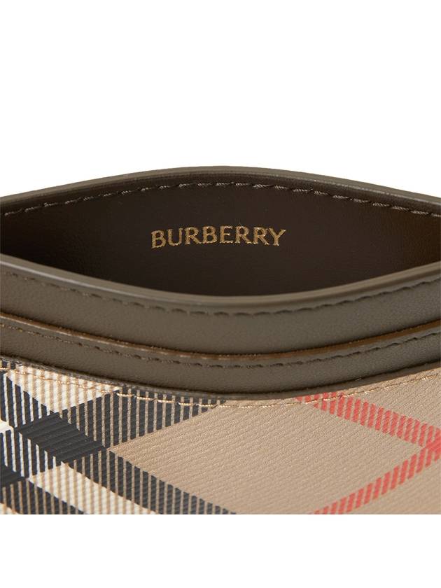 Check Card Wallet Beige - BURBERRY - BALAAN 6