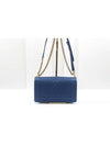 Caviar Gold Plated Medium Boy Bag Blue Ponce Tote Shoulder 27th A67086 - CHANEL - BALAAN 5