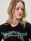 Flower Soluv Logo Half_Sleeve T shirt_Black - SORRY TOO MUCH LOVE - BALAAN 4