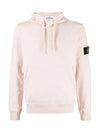 Wappen Patch Cotton Hoodie Pink - STONE ISLAND - BALAAN 3