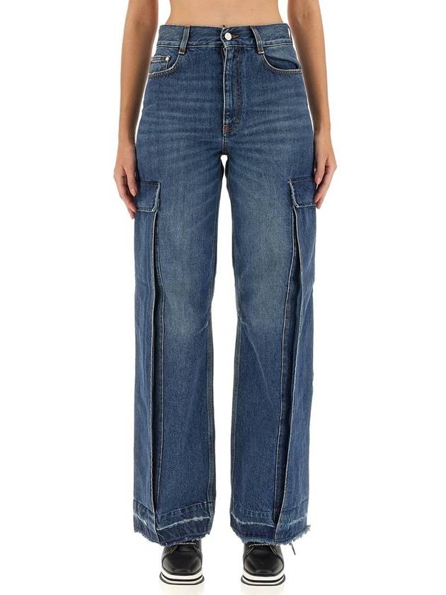 Denim Straight Pants 6D0182 3SPH334003 BLUE - STELLA MCCARTNEY - BALAAN 2