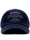 BAUHAUS WASHED BALL CAP NAVY - POLYGRAM - BALAAN 3