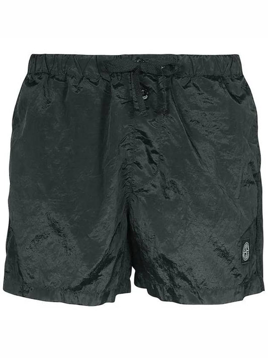 Wappen Patch Nylon Metal Swim Shorts Dark Grey - STONE ISLAND - BALAAN 2