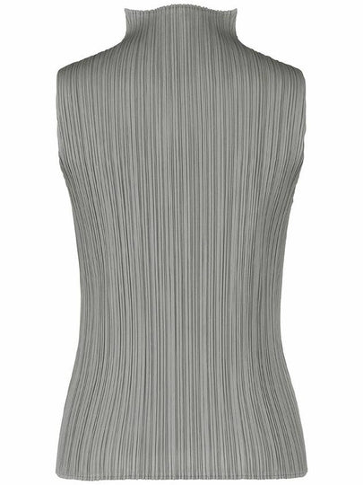 Pleated Please Basic Half Neck Tank Top - ISSEY MIYAKE - BALAAN 2