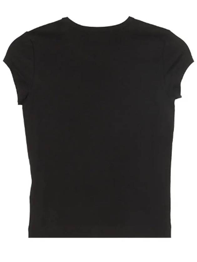 T Angie Peekaboo Logo Short Sleeve T-Shirt Black - DIESEL - BALAAN 3